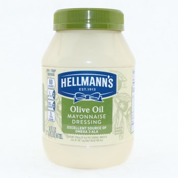 Hellmann's, mayonnaise dressing with olive oil - 0048001204362