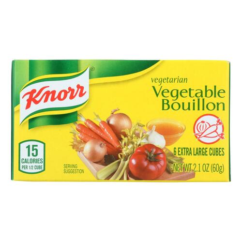 Knorr Bouillon Cubes - Vegetable - Extra Large - 2.13 Oz - Case Of 24 - 0048001711778