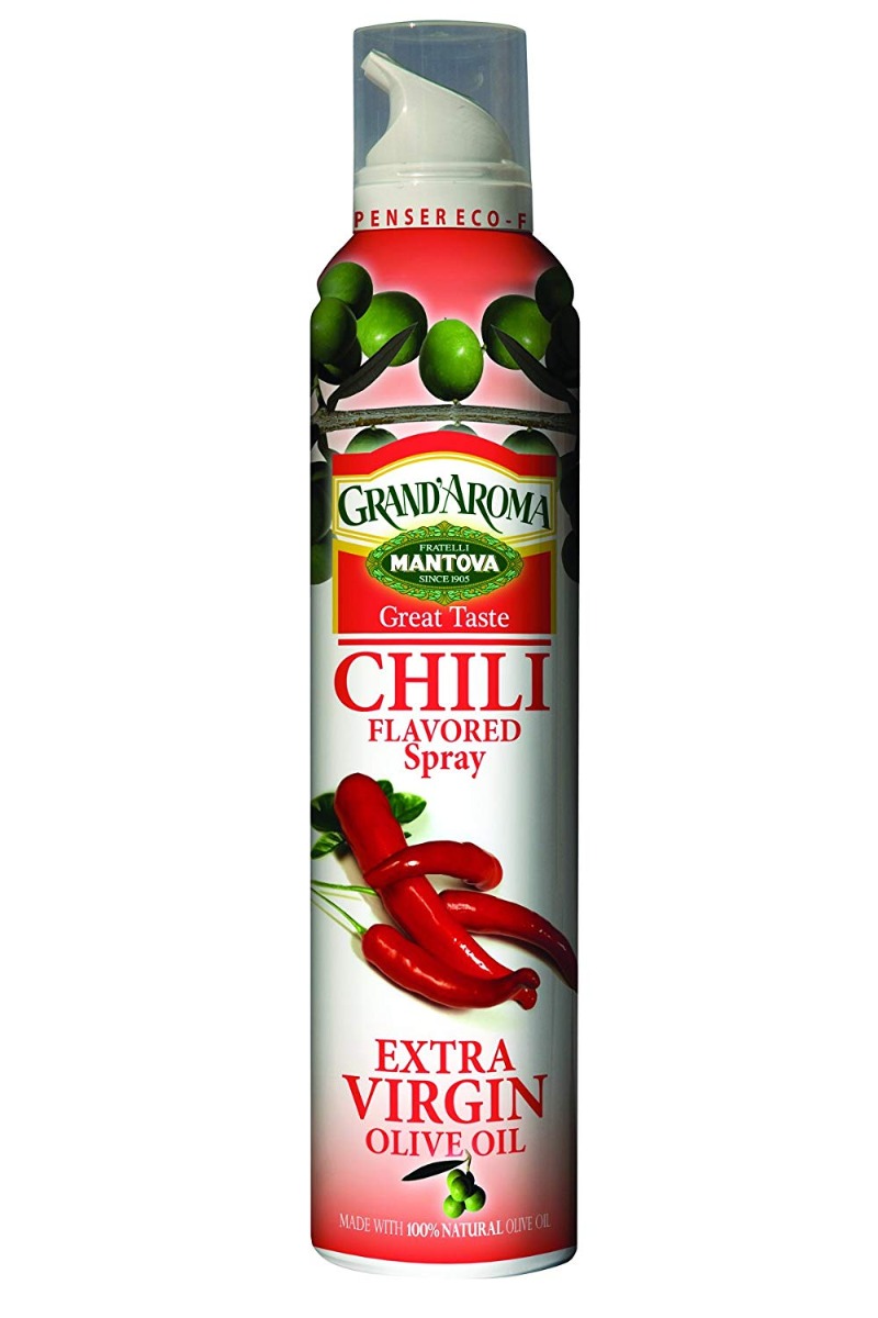 MANTOVA: Extra Virgin Olive Oil Spray Chili, 8 oz - 0048176990497