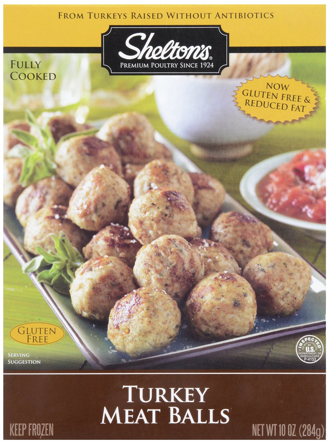 SHELTON’S: Turkey Meat Balls, 10 oz - 0048481009303