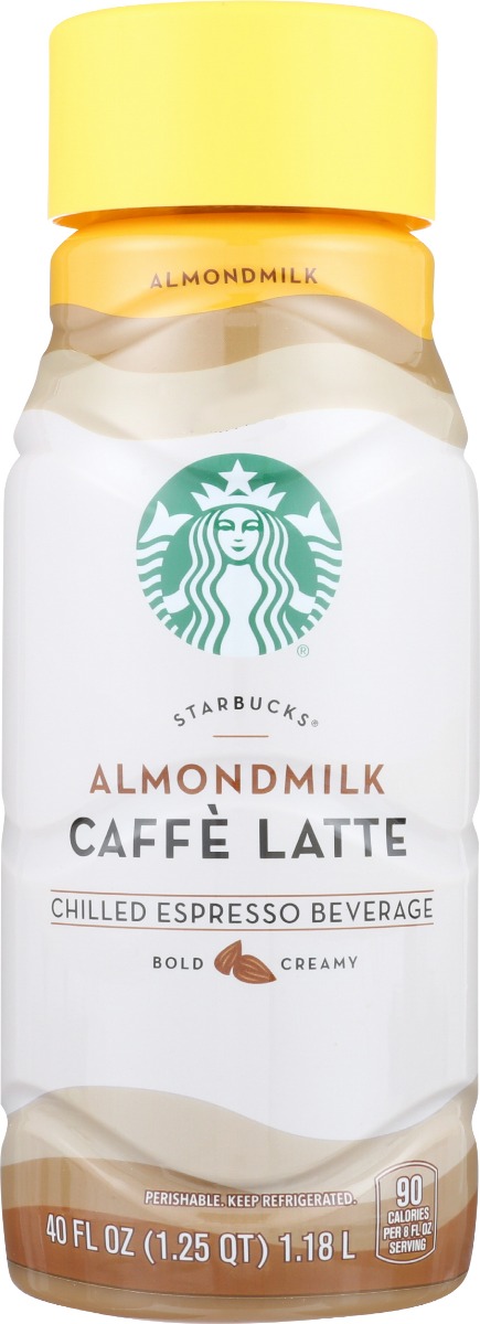 STARBUCKS: Almondmilk Caffe Latte, 40 oz - 0048500203200