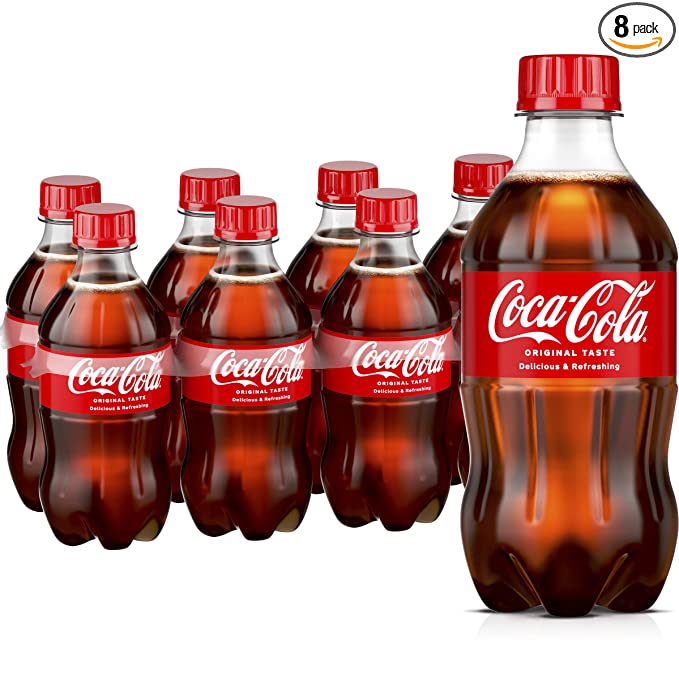 Coca-Cola, Soda Soft Drink, 12 Oz, (Pack of 8) - 049000005486