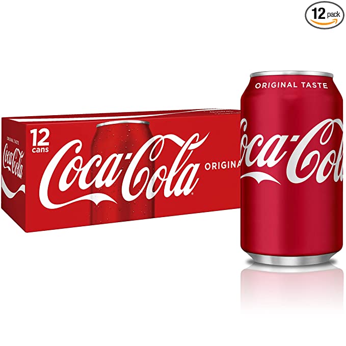  Coca-Cola Soda Soft Drink, 12 fl oz, 12 Pack  - 049000028904