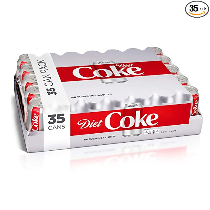 Coca Cola Diet Coke Soda, 12 Ounce, Pack of 35 - 049000054873