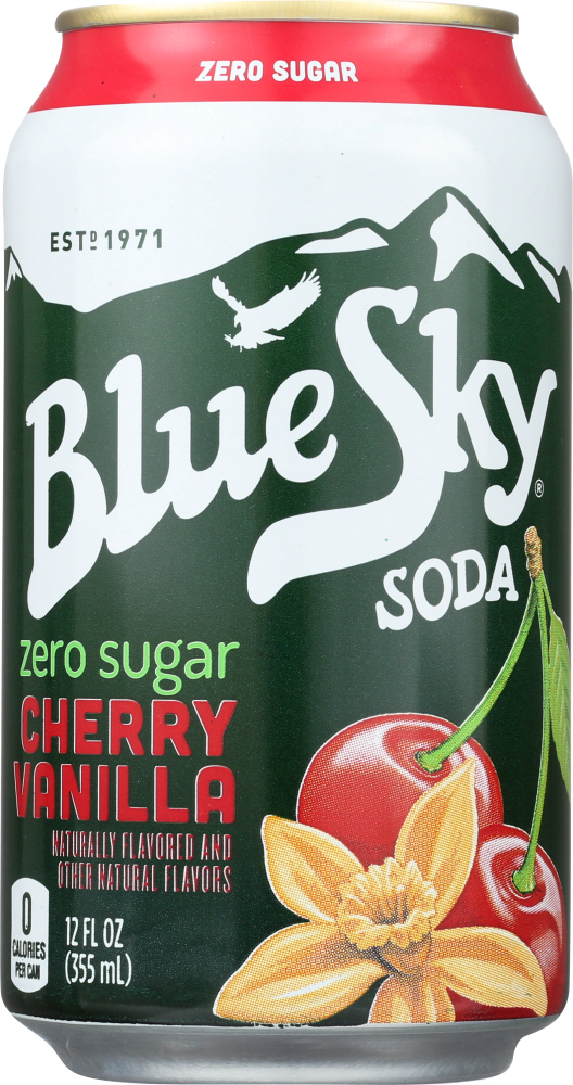 Blue Sky Zero Cherry Vanilla Can, 12 Fl Oz - 00049000069686