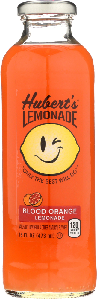 Hubert'S Blood Orange Lemonade Glass Bottle, 16 Fl Oz - 00049000069792