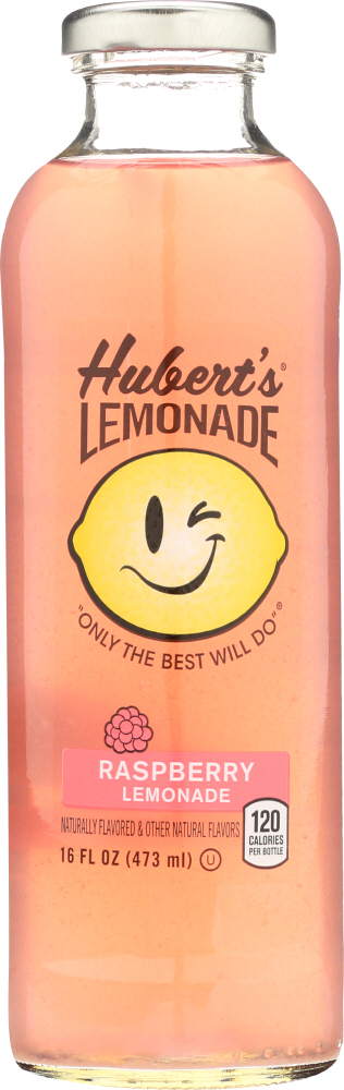 Hubert'S Lemonade Raspberry Glass Bottle, 16 Fl Oz - 00049000070347