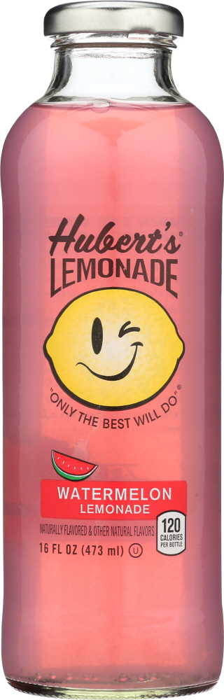 Hubert'S Lemonade Watermelon Glass Bottle, 16 Fl Oz - 00049000070408