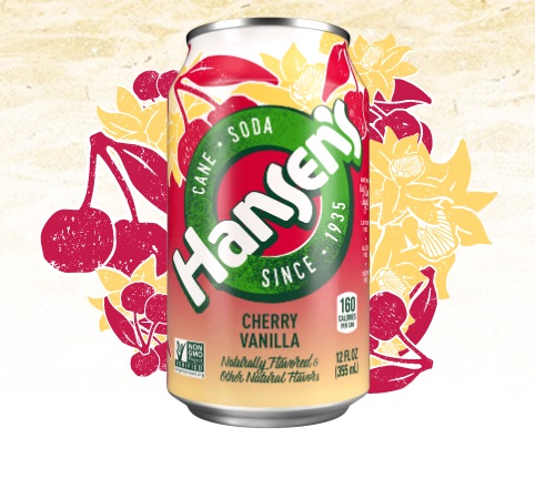 HANSEN: Cane Soda Cherry Vanilla 6-12oz, 72 oz - 0049000070910