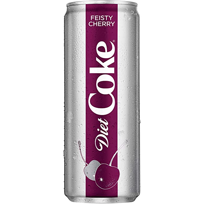  Diet Coke Feisty Cherry Soda Soft Drink, 12 fl oz, 8 Pack  - 049000075120