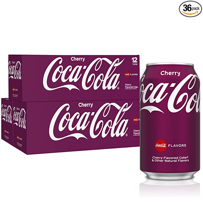  Coca-Cola Fridge Pack Bundle, Cherry, 12 Fluid Ounce - 049000081350