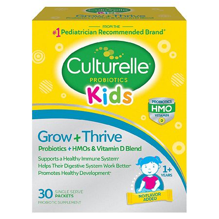 Culturelle Unisex Kids Grow + Thrive HMO Probiotic Packets 30ct - 049100401249
