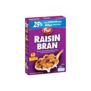 POST BREAKFAST CEREAL RAISIN BRAN 20 OZ - 049206246461