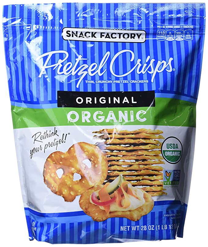 Organic, Thin, Crunchy Pretzel Crackers - 049508250302