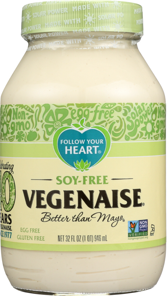 FOLLOW YOUR HEART: Vegenaise Soy-Free Dressing And Sandwich Spread, 32 oz - 0049568060323