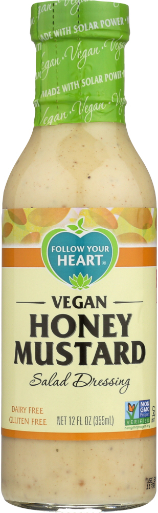 FOLLOW YOUR HEART: Vegan Honey Mustard Salad Dressing, 12 oz - 0049568090122