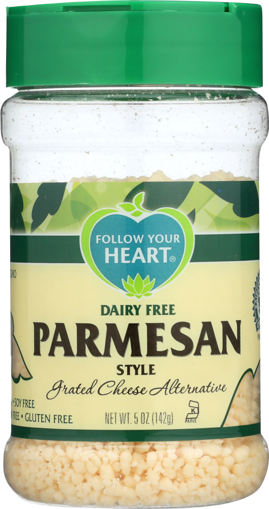 FOLLOW YOUR HEART: Parmesan Grated Style, 5 oz - 0049568600055