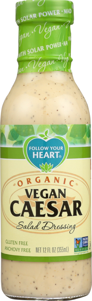 FOLLOW YOUR HEART: Organic Vegan Caesar Salad Dressing, 12 oz - 0049568680125