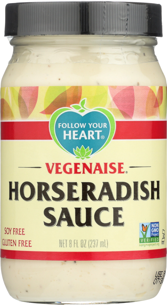 FOLLOW YOUR HEART: Vegenaise Horseradish Sauce, 8 oz - 0049568740089