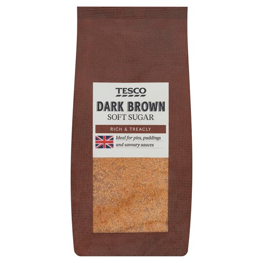 Tesco Dark Soft Brown Sugar 500G - 5000119113252