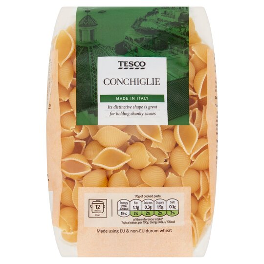 Tesco Conchiglie Pasta Shells - 5000119319869