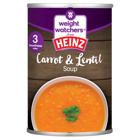 Heinz Weight Watchers Carrot & Lentil Soup 295G - 5000157003126
