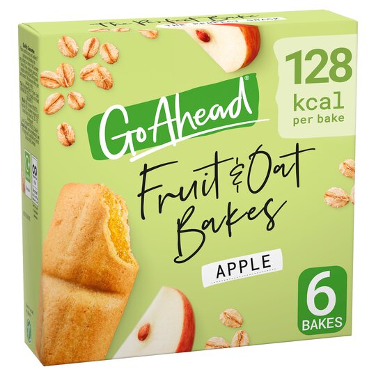 Go Ahead! 6 Apple Fruit & Oat Bakes - 5000168197586
