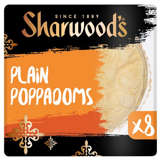 Sharwood's Poppadoms, Plain - 5000197541893