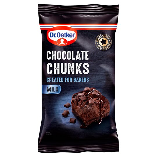 Dr Oetker Milk Chocolate Chunks 100G - 5000254018689
