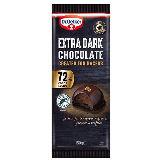 Dr Oetker Fine Cooks Chocolate Extra Dark 150G - 5000254021269