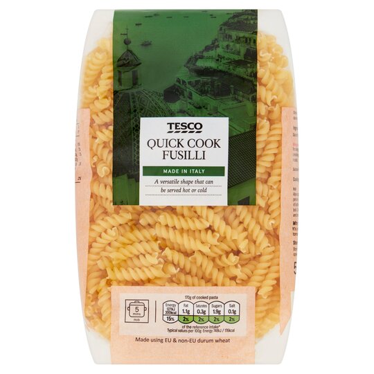 Tesco Quick Cook Fusilli - 5000358443479