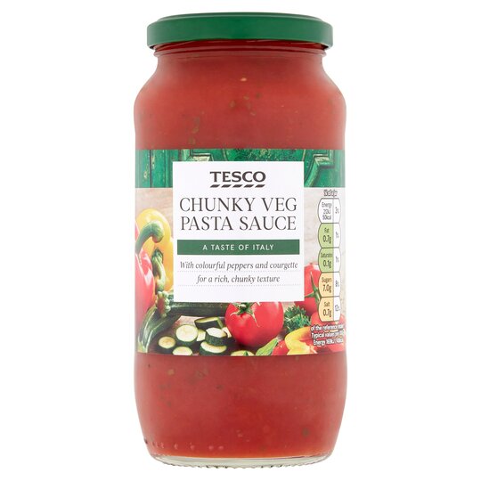 Tesco Chunky Vegetable Pasta Sauce 500G - 5000462121287