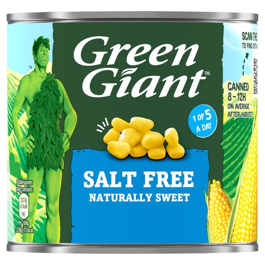 Green Giant Salt Free Sweetcorn - 5010046002109