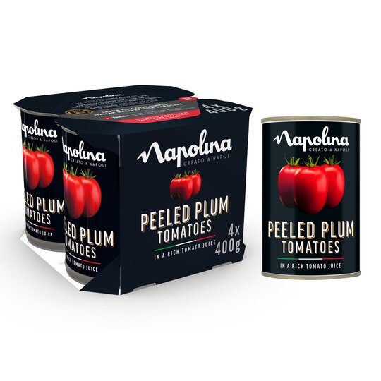 Napolina Plum Tomatoes 4 X 400G - 5010061242573