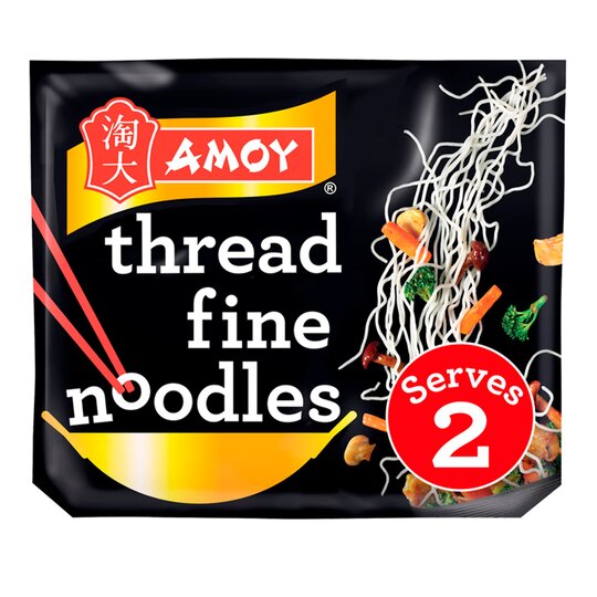 Amoy Straight To Wok Thread Fine Noodles 2 X - 5010928391505