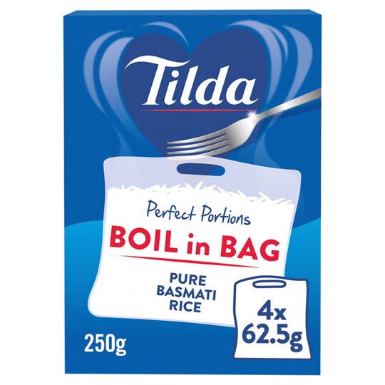 Tilda Boil In Bag Basmati Rice 4 X 62.5G - 5011157090313
