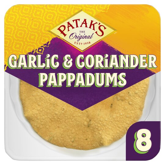 Pappadums ail et coriandre - 5011308199247