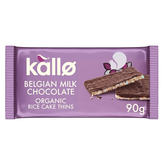 Kallo Organic Milk Chocolate Rice Cakes - 5013665103455