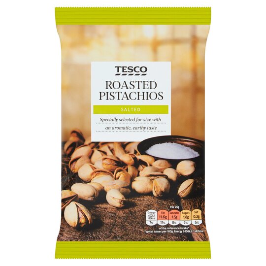 Tesco Roasted Salted Pistachio Nuts 150G - 5031021097392