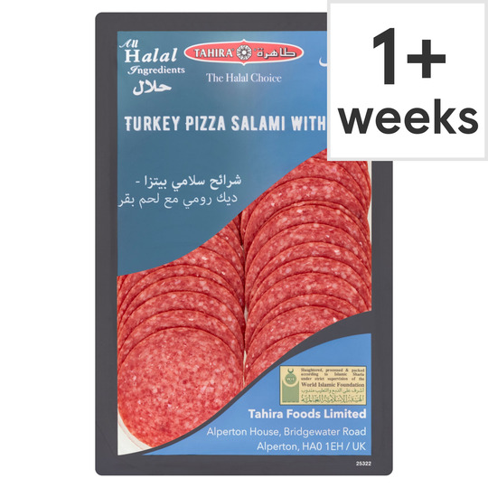 Tahira Sliced Turkey Salami 125G - 5034525008321