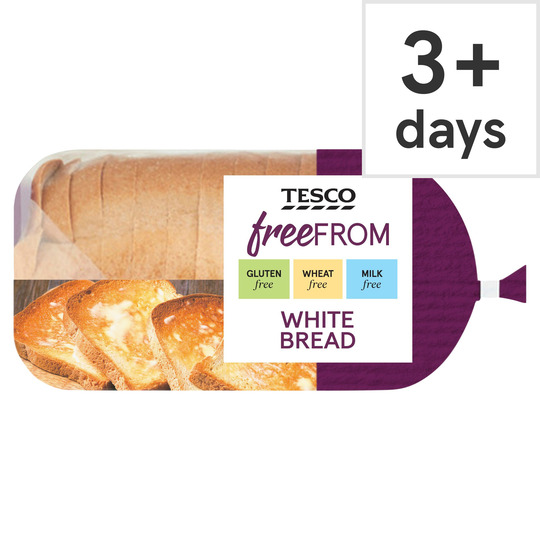 Tesco Free From Sliced White Bread 550G - 5052910639844