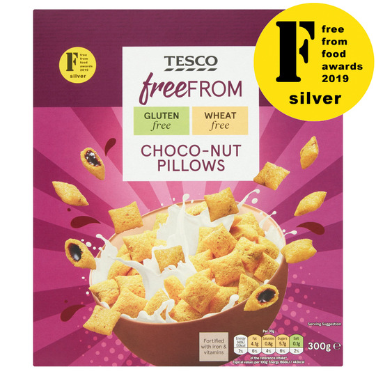 Tesco Free From Choco-Nut Pillows 300G - 5053526970413