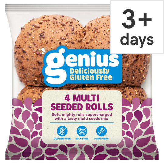 4 triple seeded soft rolls - 5060195900313