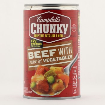 Campbell's chunky soup beef & vegetable - 0051000005502