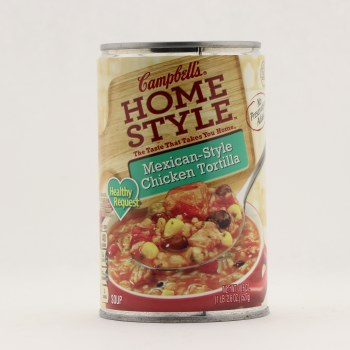 Campbell's homestyle soup mexican chicken tortilla - 0051000169037