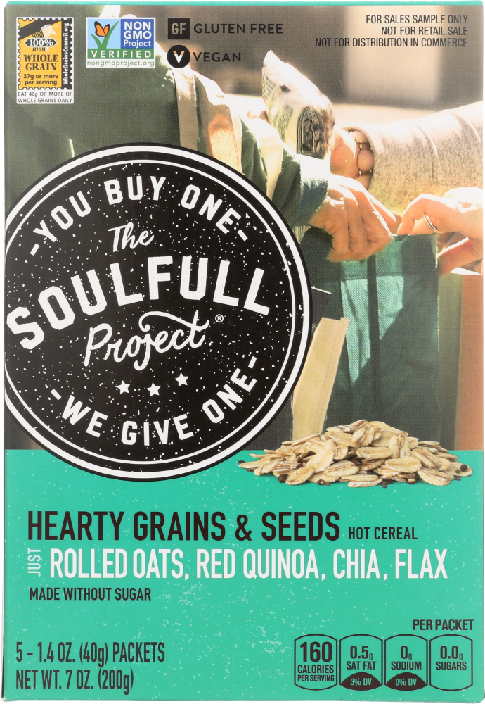 THE SOULFULL PROJECT: Hot Cereal Hearty Grains, 7 oz - 0051000247940