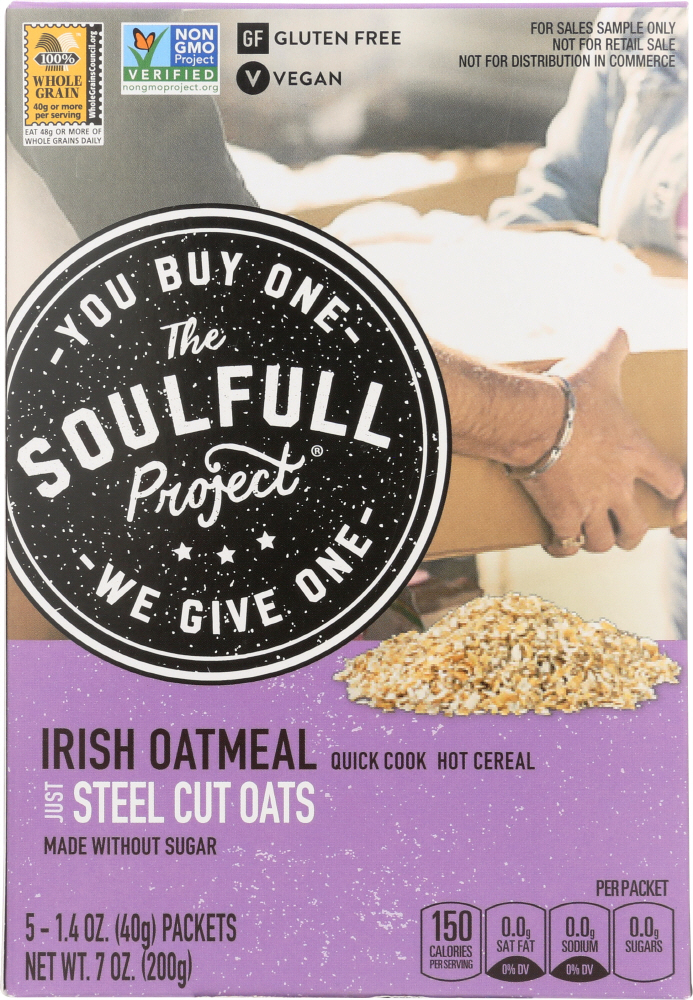 THE SOULFULL PROJECT: Cereal Irish Oats, 7 oz - 0051000250940