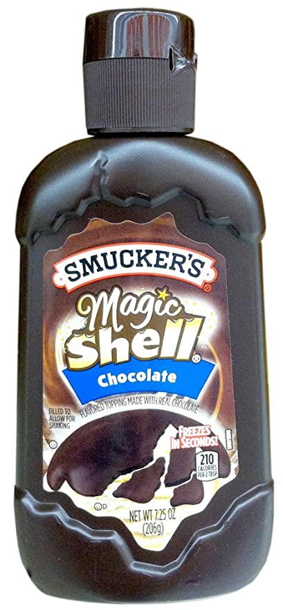  Smucker's Magic Shell CHOCOLATE Flavored Topping 7.25oz (5 Pack)  - 051500025000
