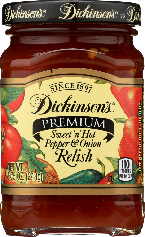 Dickinson'S, Premium Pepper & Onion Relish, Sweet 'N' Hot, Sweet 'N' Hot - 051500031315