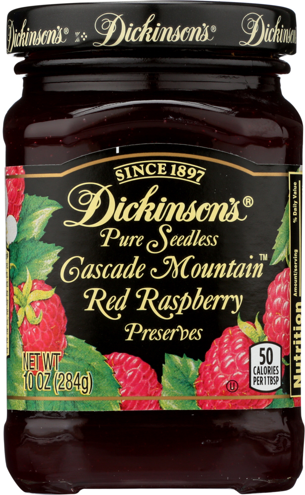 Pure Seedless Cascade Mountain Red Raspberry Preserves - 051500033562